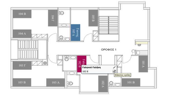 Interactive floor plan